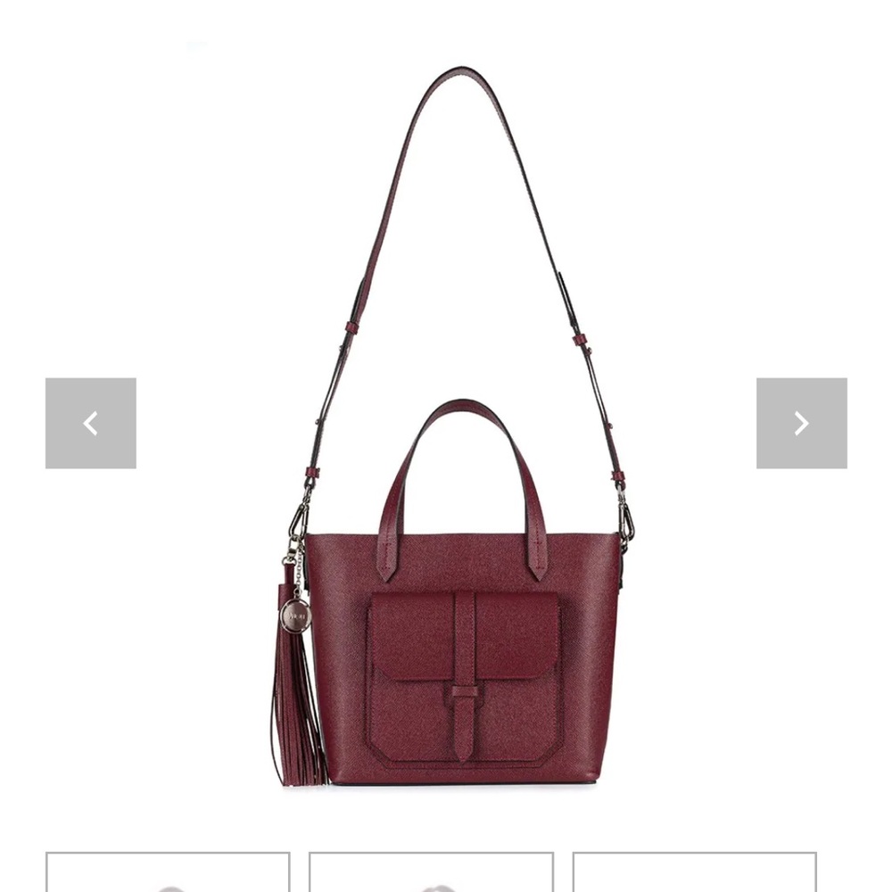 NWT Turkish Handmade Burgundy Tote Bag - Picture 6 of 7